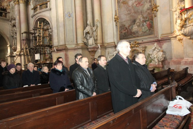 Na nedeľnej omši sa zúčastnil v chráme sv. Jána Krstiteľa Ján Fi